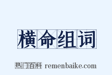 横命组词是什么意思的图片